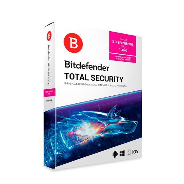 Licencia Antivirus Bitdefender Total Security 3 PC 1 Año