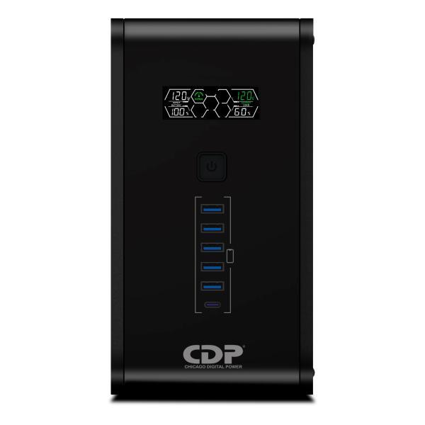 Ups Cdp R-SMART2010 2000VA 1200W Ups Linea Interactiva 120VAC Avr 10 Tomas Lcd USB