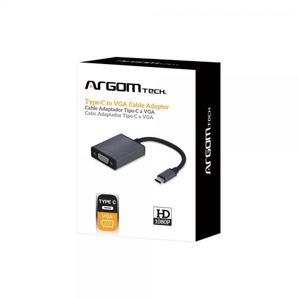 Cable Argom TYPE-C A Vga 6 Pulg