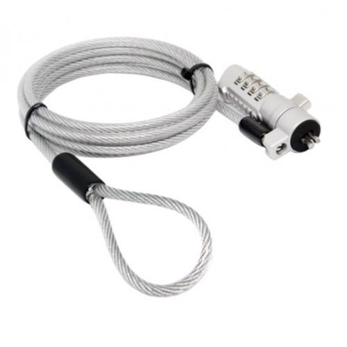 Candado De Seguridad Unno Tekno Para Laptop KL6010SV Con Combinacion Tipo Noble