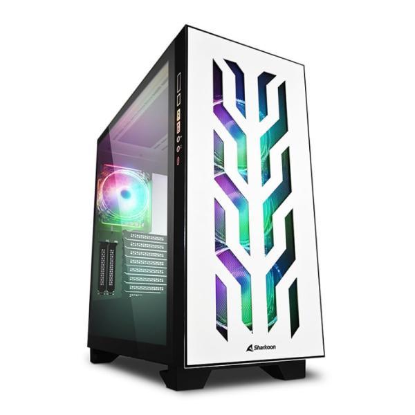 Case Gaming RGB Sharkoon Elite Shark CA300T Full Tower Ventiladores 4 De 120MM Con Vidrio Frontal Y Malla Superior