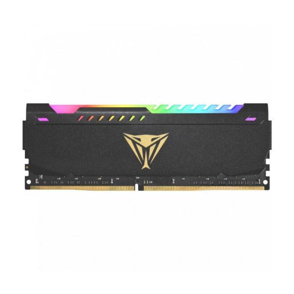 Memoria RAM PC 16GB Patriot PVSR416G360C0 V4S DDR4 3600 Mhz CL20 1.35 V Viper Steel RGB Black. Disipador Aluminio. Xmp 2.0 Dimm 288 Pines