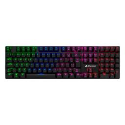 Teclado Gaming RGB Sharkoon Purewriter Mecánico Alámbrico USB Inglés Switch Azul, imagen 1