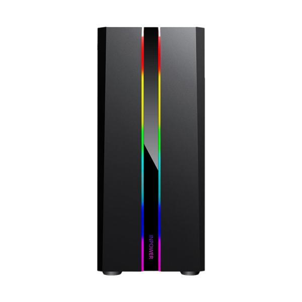 Case Gaming RGB Eagle Warrior Tlaloc CG05R CG05RDRA001C Mid Tower Sin Ventilación Incluida Con Vidrio Lateral Y Tira RGB