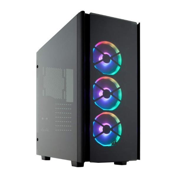 Case Gaming RGB Corsair Obsidian Series 500D Mid Tower Ventiladores 3 De 120MM Con Vidrio Lateral Y Frontal