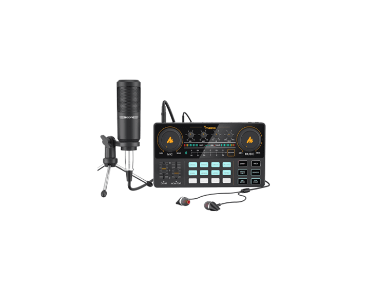 Interfaz De Audio Maono AU-AM200 S1 Con Microfono Bluetooth USB C