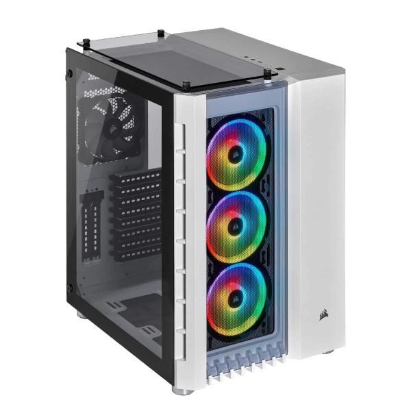 Case Gaming RGB Corsair Crystal Series 680X Mid Tower Ventiladores 4 De 120MM Con Vidrio Lateral Y Malla Frontal