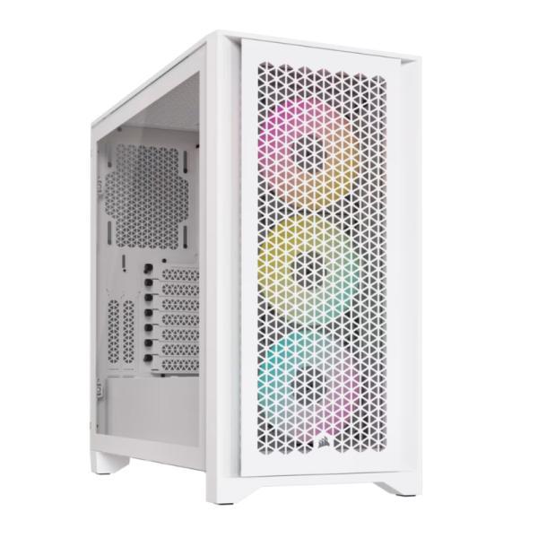 Case RGB Corsair 4000D Airflow Mid Tower Ventiladores 3 De 120MM Con Vidrio Lateral Y Malla Frontal
