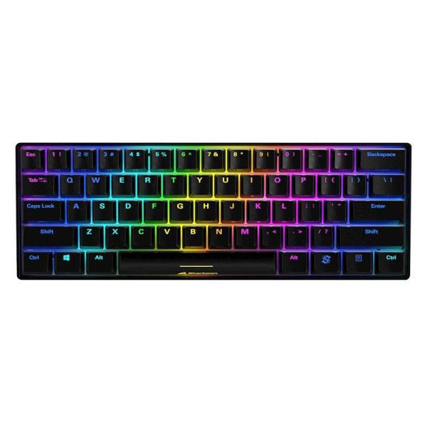 Teclado Gaming RGB Sharkoon Skiller SGK50 S4 Tkl Mecánico Alámbrico USB Inglés Switch Rojo