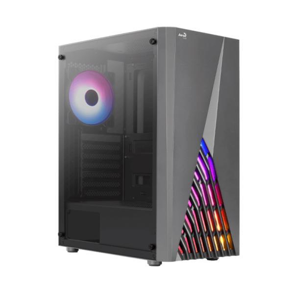 Case Gaming RGB Aerocool Delta G-BK-V2 Mid Tower Ventiladores 4 De 120MM Con Vidrio Lateral
