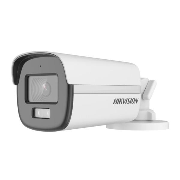 Cámara Bullet Hikvision DS-2CE12KF0T-LFS(2.8MM) 3K Smart Hybrid Light Colorvu Ir Y Luz Blanca Hasta 40 M