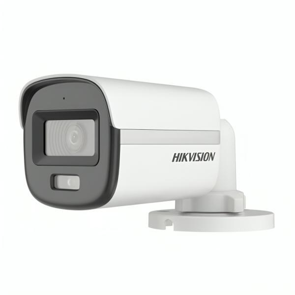 Cámara Mini Bullet Hikvision DS-2CE10KF0T-LFS(2.8MM)(O-STD) 3K Smart Hybrid Light Colorvu Ir Hasta 20 M
