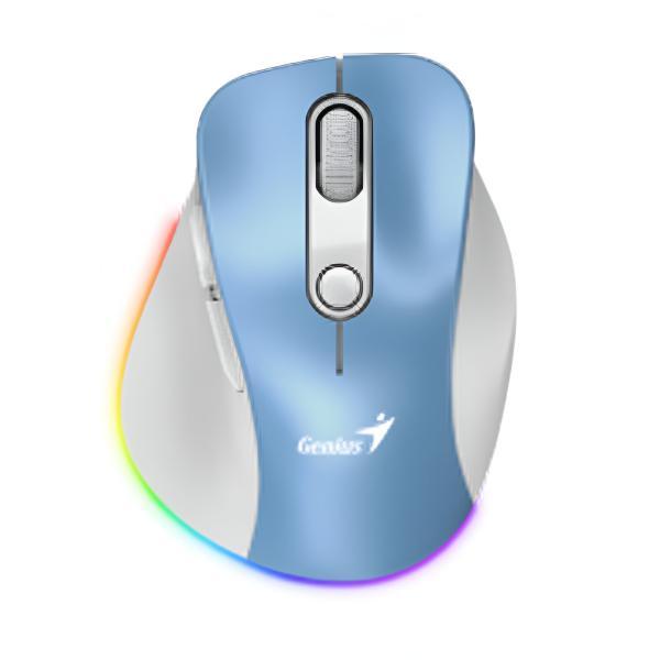 Mouse RGB Genius Ergo 9000S Pro Inalámbrico Bluetooth 2400 Dpi