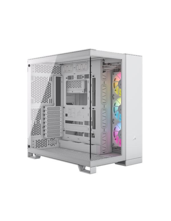 Case Gaming RGB Corsair Atx Icue Link 6500X Mid Tower Ventiladores 3 De 120M Con Vidrio Lateral