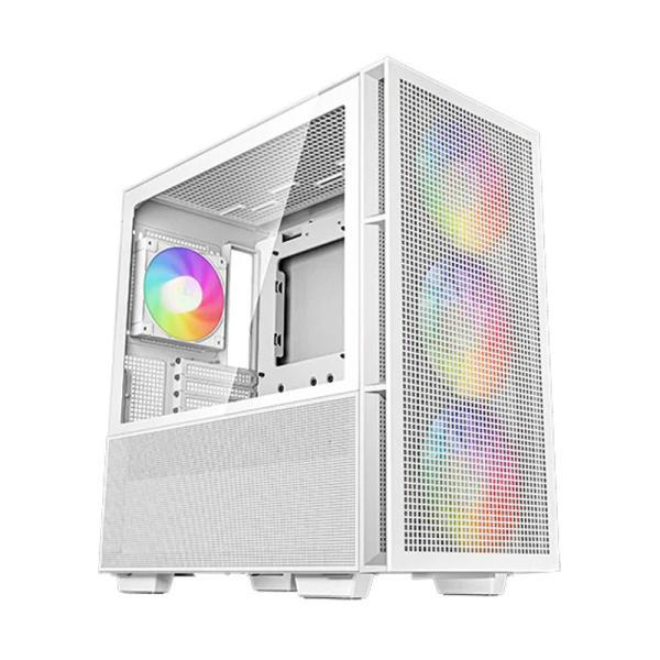 Case Gaming RGB Deepcool CH560 Wh Mid Tower 3 Ventiladores De 140MM Y 1 De 120MM Con Vidrio Lateral Y Malla Frontal