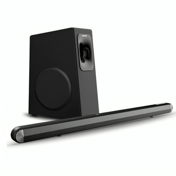 Barra De Sonido Moonki MX-SB140BT21 140W Bluetooth HDMI Arc Optical Aux Subwoofer Inalambrico