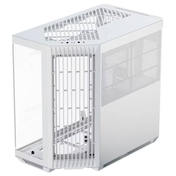 Case Apnx V1-WT-V1 Mid Tower Sin Ventilación Incluida Con Vidrio Lateral Y Malla Frontal Angulada