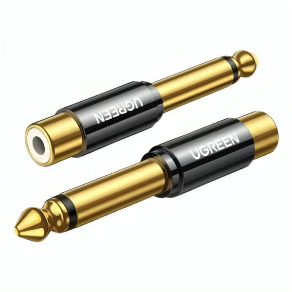 Adaptador Ugreen AV169 6.35MM Macho A Rca Hembra