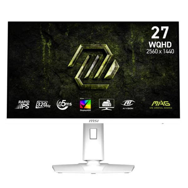 Monitor Gaming Msi Mag 274QRFW X32 27 Pulg Plana Wqhd 2560X1440 320HZ Rapid Ips G-SYNC