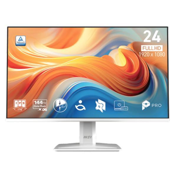 Monitor Msi Pro MP243W E14 24 Pulg Plano 1920X1080 Fhd 144 Hz Ips Adaptive Sync HDMI Displayport Hdr Altavoces