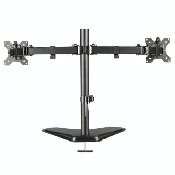 Soporte De Escritorio Para Monitores Unno Tekno TM8001BK Compatible Con Monitores Planos De Hasta 32 Pulg Capacidad De 8KG Cada Uno Con Organizador De Cables, imagen 2