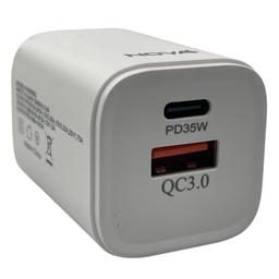 Cargador De Pared Nova PA035RBU001C 35W 1 Puerto USB-C Y 1 Puerto USB-A Carga Rapida, imagen 1