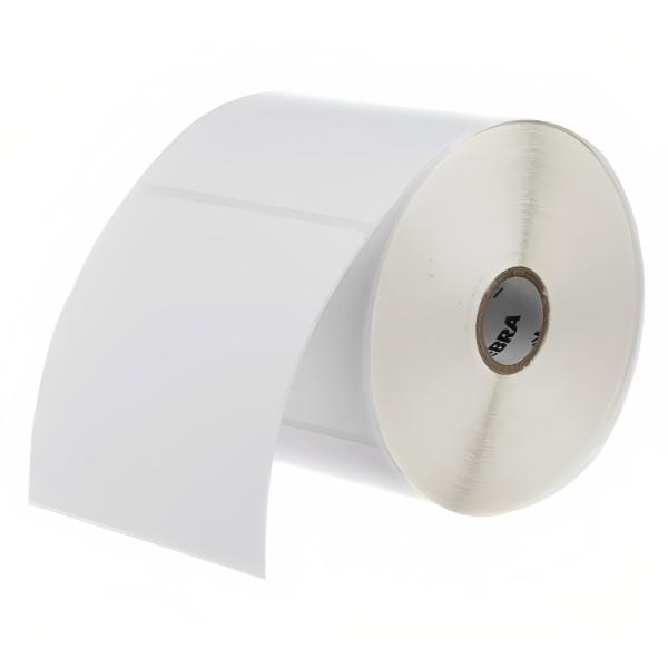 Rollo De Etiqueta Zebra Z-ESSENTIALS 500D 4 Pulg X 2 Pulg Nucleo 1 Pulg 5 Pulg Od Con Perforacion 1298 ETIQUETAS/ROLLO