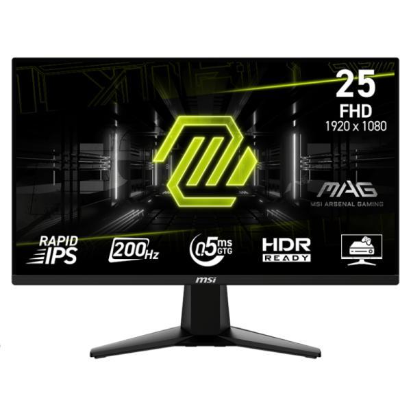 Monitor Gaming Msi Mag 255F E20 25 Pulg Plano 1920X1080 Fhd 200 Hz Ips Freesync HDMI Displayport Hdr