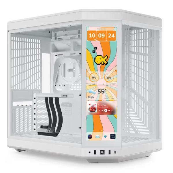 Case Hyte Y70 Touch Infinite Torre Media Vidrio Templado Con Pantalla Táctil 14.9 Pulg Gen 3