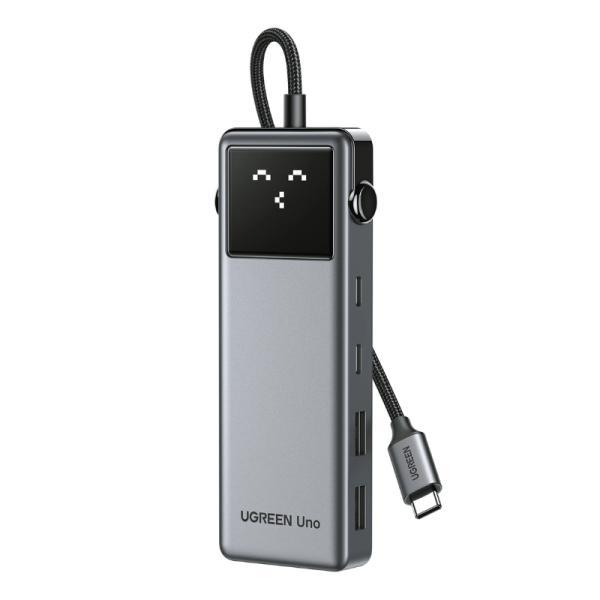 Hub Ugreen CM888 6 En 1 USB-C 2 Puertos USB-A 2 Puertos USB-C 1 Puerto HDMI Y 1 Puerto Pd 10GBPS Con Led Display