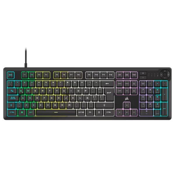 Teclado Gaming RGB Corsair K55 Core Membrana Alámbrico Español