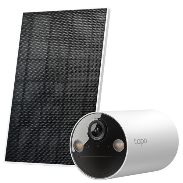 Camara Tp Link Tapo C410 Kit(us) 2K 3MP Starlight Cmos Lente Focal 850NM Ir Con Panel Solar
