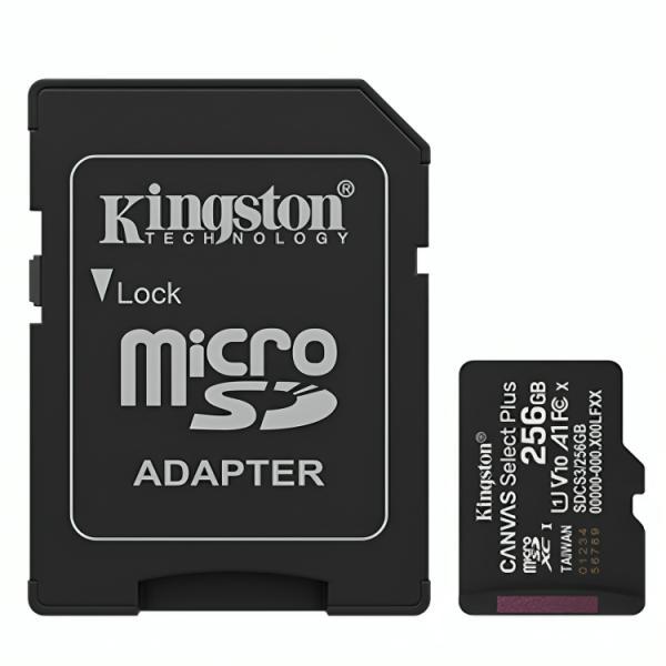 Memoria Micro Sdxc 256GB Kingston Clase 10 UHS-I U1 150 MB/S SDCS3/256GB Para Cámaras Deportivaas Y Drones, imagen 2