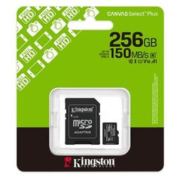 Memoria Micro Sdxc 256GB Kingston Clase 10 UHS-I U1 150 MB/S SDCS3/256GB Para Cámaras Deportivaas Y Drones, imagen 1