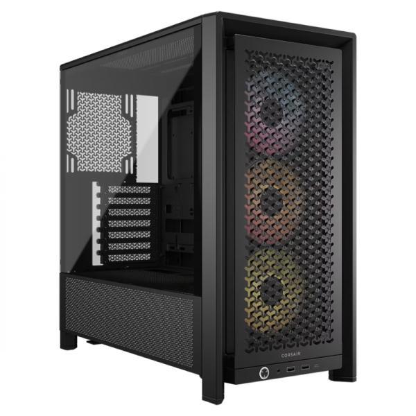 Case RGB Corsair Frame 4000D Rs Mid Tower Ventiladores 3 De 120MM Con Vidrio Lateral Y Malla Frontal
