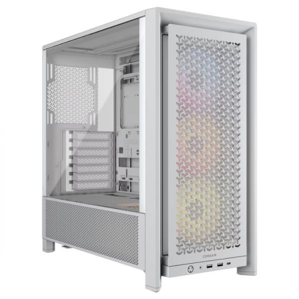 Case RGB Corsair Frame 4000D Rs Mid Tower Ventiladores 3 De 120MM Con Vidrio Lateral Y Malla Frontal