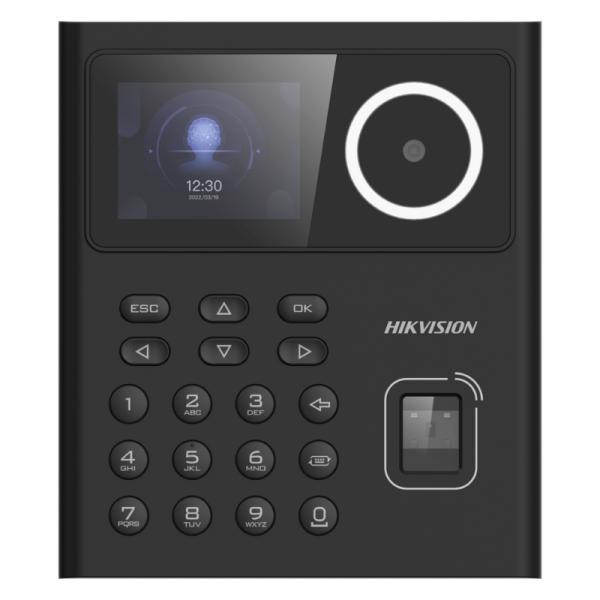 Control De Acceso Reconocimiento Facial / Lector De Huellas / Lector Tarjeta M1 / Pin Hikvision DS-K1T320MFWX-B(O-STD) (e) Con Pantalla Lcd De 2.4" Lente 2MP