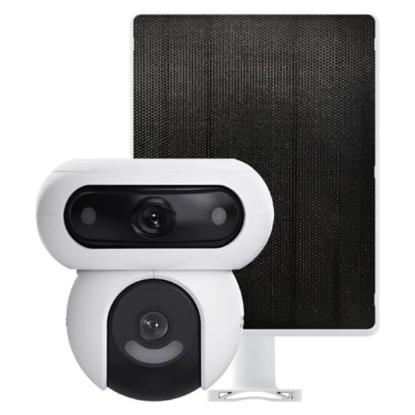 Camara Domo Ezviz CS-HB90/SP-R100(4MP+4MP) 2K+ WI-FI Lente Doble 2.8 Mm / 6 Mm 35M Audio Bidireccional Con Panel Solar