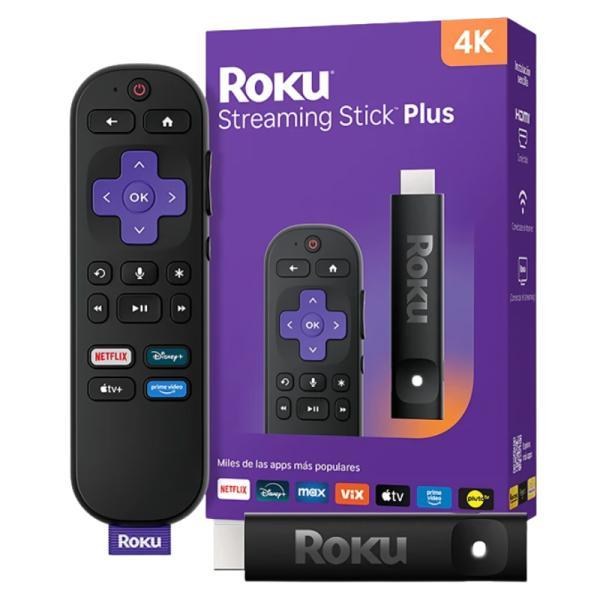 Dispositivo De Transmisión Roku Stick Plus 2025 4K Con Control Por Voz