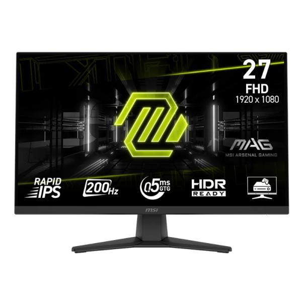 Monitor Msi Mag 272F 27 Pulg Plana 1920 X 1080 Fhd 200HZ Rapid Ips ADAPTIVE-SYNC Hmdi / Displayport
