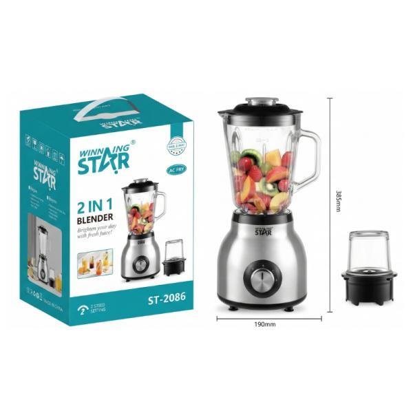 Licuadora Winning Star ST-2086 2 En 1 300W 1.5L