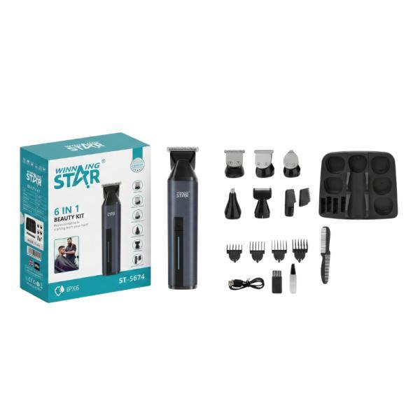 Cortadora De Cabello Winning Star ST-5674 6 En 1 6W
