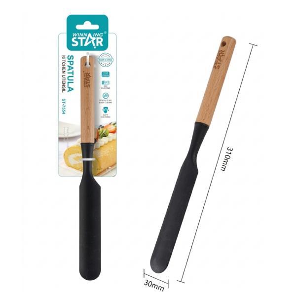 Espátula Winning Star ST-7554 Silicona / Nylon / Madera