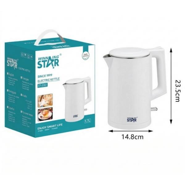 Hervidor Eléctrico Winning Star ST-2061 1000W 1.7L