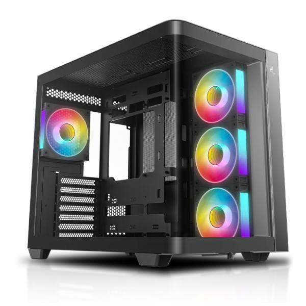 Case Deepcool CG530U 4F Mid Tower Ventiladores 4 De 120MM Con Panel Lateral Y Frontal
