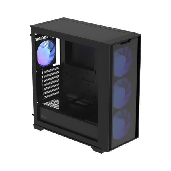 Case RGB Formula V Air Power GX600 Plus Mid Tower 4X140/120MM Malla Frontal Y Vidrio Templado Lateral Sin Fuente De Poder