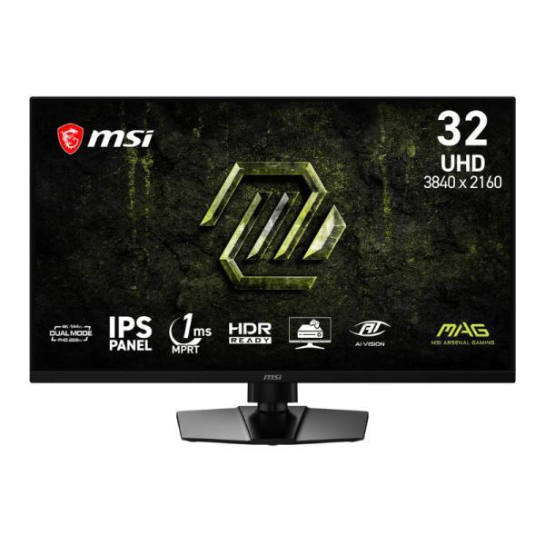 Monitor Gaming Msi Mag 321UPD E14 31.5 Pulg Plana 4K/UHD 144HZ/288HZ Ips AMD Freesync Premium DISPLAYPORT/HDMI/AUDÍFONOS Hdr READY/PIP/PBP/MODO Consola