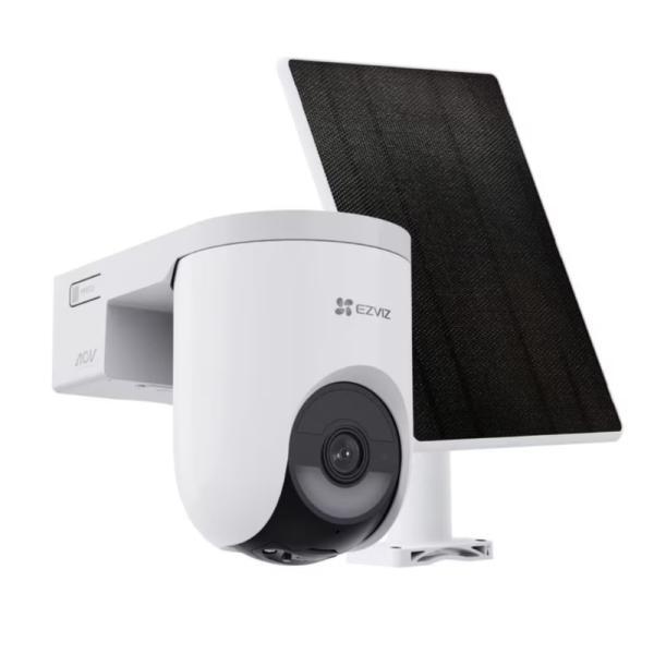 Cámara Pt 4G Solar Ezviz CS-HB8C/SP-R100(4MP,W4GA)(AM-STD)(KIT) 2K+ H.265/H.264/WIFI/4G 4MM 15M Ir Audio Bidireccional Con Panel