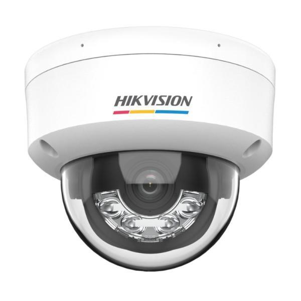 Cámara Domo Ip Colorvu Hikvision DS-2CD1167G3-LIU(2.8MM)(LATAM Acusense) 6MP H.265+/H.265/H.264+/H.264/IP/POE 2.8MM 30M IR/LUZ Blanca Micrófono Integrado
