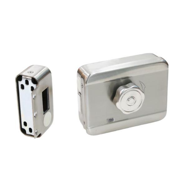 Cerradura Inteligente Hikvision DS-K4E100(O-STD) Cableado 12V Dc - Acero INOXIDABLE/PESTILLO 20MM